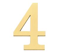 sourcing map Numéros de maison pour l'extérieur, 7,1 cm en laiton massif, numéros de boîte aux lettres autocollants, numéros d'adresse en métal pour porte, appartement, bureau, finition brossée