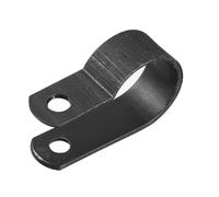 sourcing map Nylon 20pcs Serre-câble R-type attache organisateur gestion fil électrique Attache Grillage Rigide Fixation 15mm