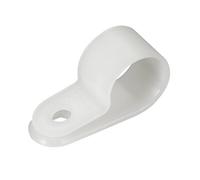sourcing map Nylon R-Type Serre Câble 9,5mm 15,8mm Blanc 20Pcs | Agrafe Organisateur, Cordon Clips pour Fil Management Attache Grillage Rigide Fixation