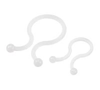 sourcing map Nylon Réutilisable Attache Torsadée Câble Clips Blanc 10mm x 30Pcs, 18mm x 20Pcs
