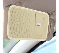 sourcing map Organiseur de pare-soleil de voiture 30 x 16 cm en cuir multi-poches pour voiture, camion, VUS, pochette de rangement intérieure pour permis de conduire, cartes de crédit, factures