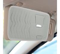 sourcing map Organiseur de pare-soleil de voiture 30 x 16 cm en cuir multi-poches pour voiture, camion, VUS, pochette de rangement intérieure pour permis de conduire, cartes de crédit, factures
