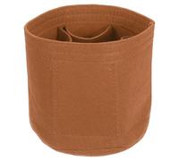 sourcing map Organiseur de sac à main, sac de rangement portable en feutre rond, plusieurs compartiments pour sac seau, sacoche bombée, sac fourre-tout, façonneur de sac à main (20,3 x 10,2 x 14 cm,