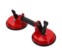 sourcing map Outil de fixation d'écart au sol 150 kg Force de traction verticale Double Ventouses sous vide robustes pour verre, carrelage, miroir, marbre plat, pare-brise de voiture, rouge