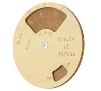 sourcing map Outil de mélodie en bois, roue d'accords en bois pour instruments de musique, violon, guitare, piano, basse, violoncelle, trompette, musiciens