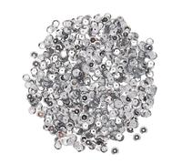 sourcing map Paillettes En Vrac, Paillettes Argentées Avec Dos Argenté, 2400 Pièces, Paillettes En Forme de Coupe, Paillettes Pour La Création de Bijoux, L'Artisanat et La Couture, Argent