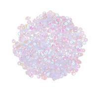 sourcing map Paillettes En Vrac Paillettes Irisées 2400 Pièces Paillettes En Forme de Coupe Pour La Création de Bijoux, L'Artisanat et La Couture, Blanc