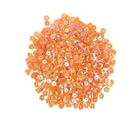 sourcing map Paillettes En Vrac Paillettes Irisées 2400 Pièces Paillettes En Forme de Coupe Pour La Création de Bijoux, L'Artisanat et La Couture, Orange