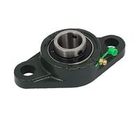 sourcing map Palier Roulement FL205 130 mm de long 25 mm diamètre intérieur bride en métal roulement monté sur bloc