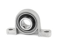 sourcing map Palier Roulement P004 Bloc d'oreiller monté de 20 mm portant le boîtier en fonte à base solide gris
