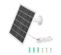 sourcing map Panneau solaire pour caméra Ring - Chargeur de panneau solaire USB 5 W 6 V avec câble de port de type C de 1,8 m - Support mural réglable à 360° pour mangeoire à oiseaux en plein air