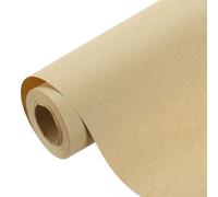 sourcing map Papier d'emballage kraft, 100 x 38 cm, papier décoratif pour emballage cadeau, bouquet, tableau d'affichage de fleurs, art, peinture, emballage artisanal, expédition, marron clair