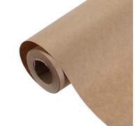 sourcing map Papier d'emballage kraft, 100 x 50 cm, papier décoratif kraft pour emballage cadeau, bouquet de fleurs, tableau d'affichage, art, peinture, emballage artisanal, expédition, marron foncé