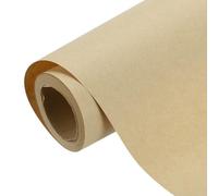 sourcing map Papier d'emballage kraft, 500 x 30 cm, papier kraft décoratif pour emballage cadeau, bouquet de fleurs, tableau d'affichage, art, peinture, emballage artisanal, expédition, marron clair