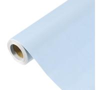 sourcing map Papier peint bleu ciel, 500 x 60 cm, papier peint autocollant en vinyle de couleur unie, décoration murale pour revêtement mural