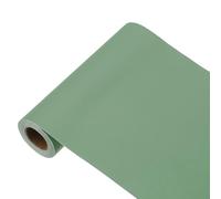 sourcing map Papier peint vert gazon, 500,4 x 15 cm, papier peint autocollant en vinyle de couleur unie, décoration murale pour revêtement mural