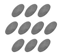 sourcing map Paquet de 10 Rond Graphite Bloc Disque Lingot 22x1mm | Haut Pureté Graphite Electrode Plaque Feuille, pour Fusion Couler Electrolyse