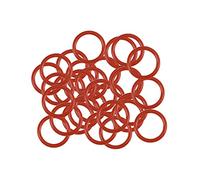 sourcing map Paquet de 30 Silicone Joint Torique VMQ Rouge | 9mm OD 7mm ID 1mm Largeur, Anneaux étanchéité, Joint
