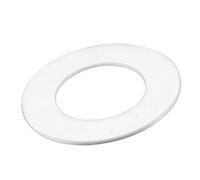 sourcing map Paquet de 5 PTFE Plat Rondelles 102mm Diamètre Externe Blanc | 57mm Diamètre Interne, 3mm Épais, DN50 Bride Joint