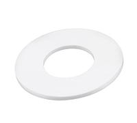 sourcing map Paquet de 5 PTFE Plat Rondelles 68mm Diamètre Externe Blanc | 32mm Diamètre Interne, 3mm Épais, DN25 Bride Joint