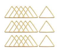 sourcing map Paquet de 50 Breloque pour Création Bijoux Triangle 20mm 0.78" | Boucles Oreilles Perles Cerceaux, Triangle Creux Cadre Charme, Laiton, Ton Géométrique, Lien Anneau