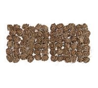 sourcing map Paquet de 72 Artificiel Rose Fleur Têtes Marron