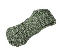 sourcing map Paracorde 650 - 30,5 m - 4 mm - 9 brins - Corde de survie solide pour le camping, la randonnée, la pêche - Camouflage vert militaire