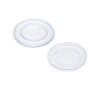 sourcing map Pare-chocs en PVC souples Patins cylindriques pour dessus de table en verre 18mm x 2mm 20Pcs