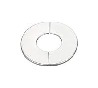 sourcing map Paroi Fendu Bride, 201 Inox Acier Rond Rosace Plaque pour 42mm Diamètre Tuyau
