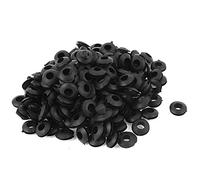 sourcing map Passe Câble Caoutchouc Passe Fil Caoutchouc Oeillet 5mm Diamètre intérieur Joint Double Côté Protecteur Câblage 185pcs