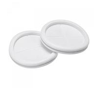 sourcing map Passe Fil Caoutchouc Œillet Montage Diamètre 66mm Rond Passe Câble Caoutchouc Double Face pour Fil Protection Blanc Paquet 6