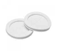 sourcing map Passe Fil Caoutchouc Œillet Montage Diamètre 70mm Rond Passe Câble Caoutchouc Double Face pour Fil Protection Blanc Paquet 6