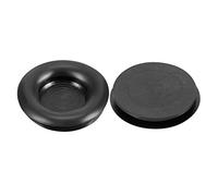 sourcing map Passe Fil Caoutchouc Oeillet Fixation 16mm Dia 20Pcs Noir