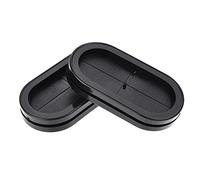 sourcing map Passe Fil Caoutchouc Oeillet Ovale Double Face Support Dimension 83 x 40mm Passe câble Caoutchouc Protection 4pcs