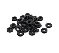 sourcing map Passe Fil Caoutchouc Oeillet Passe Câble Bague étanchéité joint câblage électrique 10mm diamètre intérieur Noir 30pcs