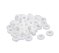 sourcing map Passe Fil Caoutchouc Oeillet Passe Câble fil électrique joint 8 mm diamètre intérieur blanc 50pcs