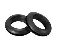 sourcing map Passe Fil Caoutchouc Oeillet Passe Câble Protecteur huile résistant 14mm diamètre intérieur 200 pièces Noir