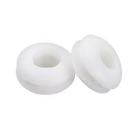 sourcing map Passe Fil Caoutchouc Oeillet Passe Câble Protecteur Huile Resistant 4mm Blanc 200Pcs