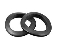 sourcing map Passe Fil Caoutchouc Oeillet Passe Câble Protecteur Huile Resistant 50mm Noir 5Pcs