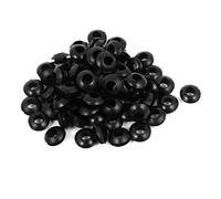 sourcing map Passe Fil Caoutchouc Oeillet Passe Câble Protecteur Noir 6mm Câblage Diamètre Intérieur 68pcs