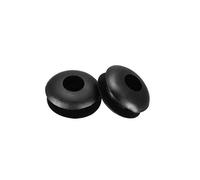 sourcing map Passe fil Caoutchouc Oeillets 4mm Dia. Fil Joint Anneau Passe câble Caoutchouc Protection Noir 50Pièces