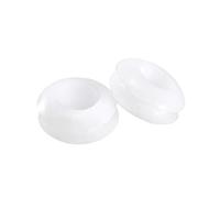 sourcing map Passe fil Caoutchouc Oeillets 6mm Diamètre Fil Joint Anneau Passe câble Caoutchouc Protection Blanc 50 Pièces