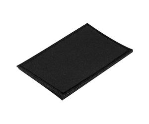 sourcing map Patch Drapeau Noir Solide, Patchs Brodés Vierges pour Drapeaux DIY, 8x5Cm/3.15x1.97 Pouces pour Gilets, Vêtements, Sacs à Dos, Chapeaux, Artisanat DIY, Casquettes, Lot de 1