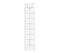 sourcing map Patchwork Règle 45x10cm Acrylique Matelassage Règle avec Jaune Noir Grille Lignes Vêtement Dessin Découpe Règle pour Couture DIY Artisanat