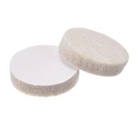 sourcing map Patins de Chaise Feutre Tampon Meuble, 19mm Diamètre Auto-adhésif Antidérapant Anti-Rayures Rond Armoire Placard Pieds Plancher Protecteur Beige 120 pcs