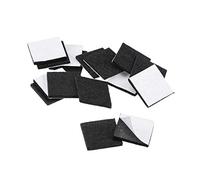 sourcing map Patins de Chaise Feutre Tampon Meuble Autoadhésif 25mm x 25mm Carré 3mm Épais Noir 16Pcs