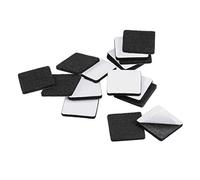 sourcing map Patins de Chaise Feutre Tampon Meuble Autoadhésif 30mm x 30mm Carré 3mm Épais Noir 16Pcs