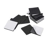 sourcing map Patins de Chaise Feutre Tampon Meuble Autoadhésif 40mm x 40mm Carré 3mm Épais Noir 16Pcs