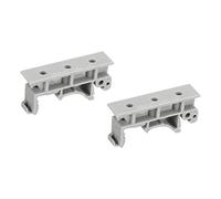 sourcing map PCB DIN Rail Montage Support Support Clips, pour 35mm DIN Rail Gris, 2 ensembles