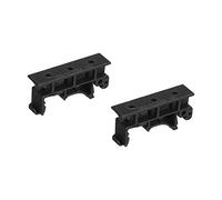 sourcing map PCB DIN Rail Montage Support Support Clips, pour 35mm DIN Rail Noir, 2 ensembles